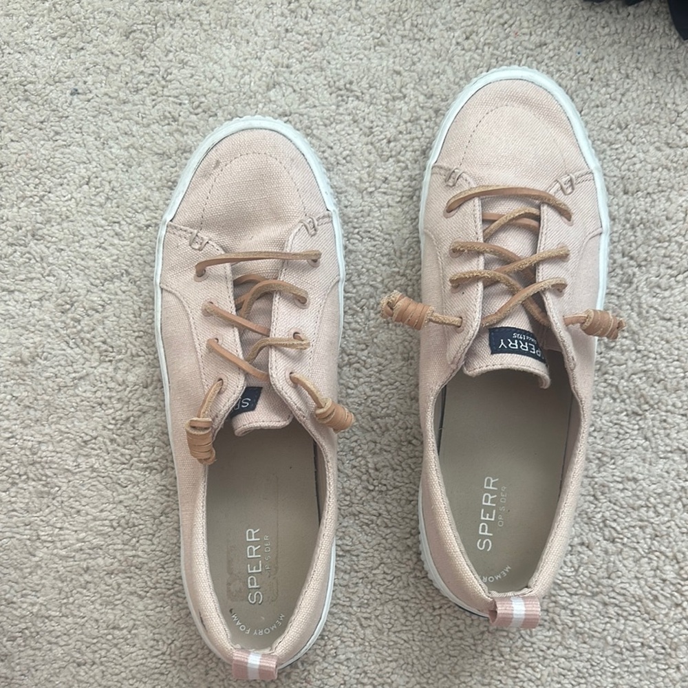 Sperry Pink Sneakers Canvas Casual